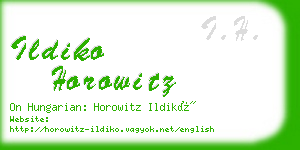 ildiko horowitz business card